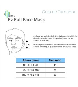 Máscara para CPAP APAP F2 iVolve F2 Full Face Ventilada Tam: P - BMC