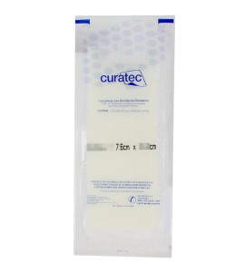 Compressa C/Emulsão de Petrolatum Estéril 7,6 x 40,6cm Caixa C/18 Unidades- Curatec
