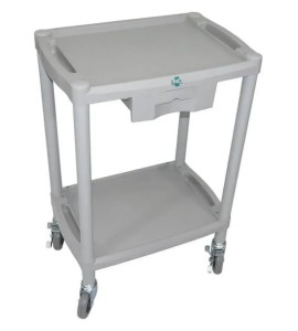 Mesa Auxiliar 56 x 38,5 x 82,5 com Rodízios e Freios - MD