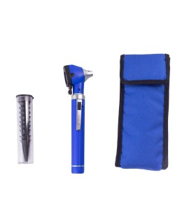 Otoscópio Fibra Óptica Colors Azul C/10 Espéculos- Medicate