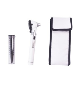 Otoscópio Fibra Óptica Colors Branco C/10 Espéculos- Medicate