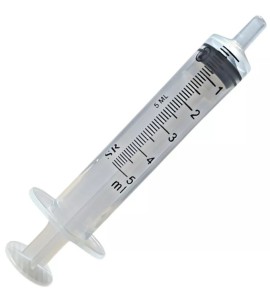 Seringa Descartável 5ml Luer Slip (Liso) Sem Agulha Caixa C/500 Unidades - SR
