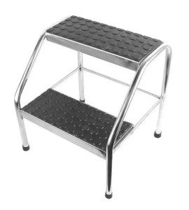 Escada 2 Degraus Inox S-0480-3 - Salutem