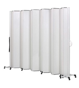Biombo Sanfonado em PVC 2,20 x 1,65m C/ 8 Lâminas e 2 Haste - BCF