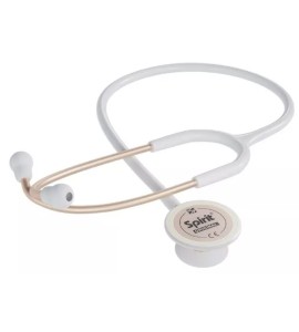 Estetoscópio Spirit Pro Lite II Adulto Branco com Dourado - Spirit