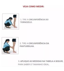 Meia 3/4 Média Compressão 20-30mmhg 6000 Unissex Pont.Aberta Tam: M - Venosan