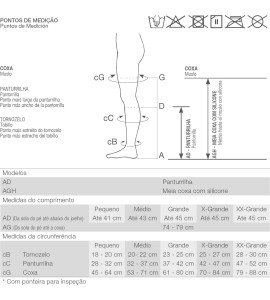 Meia 7/8 Meia Coxa Antitrombo E Antiembolia Tam: P - Venosan